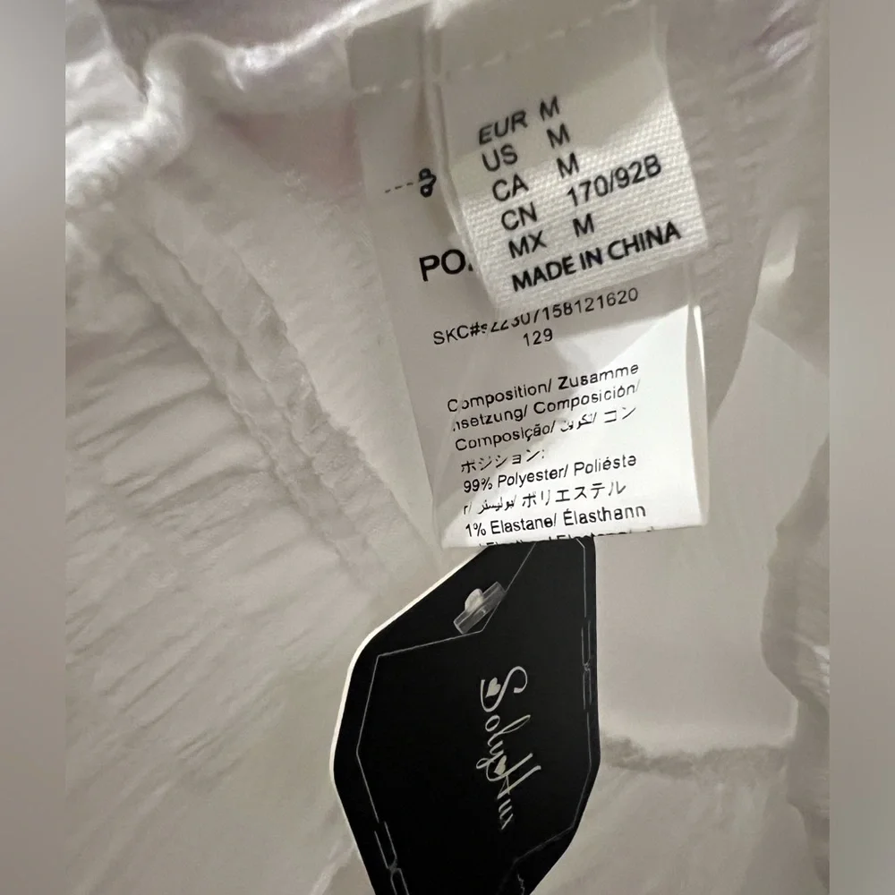 Women's size MEDIUM, WHITE day dress by Soly Hux. NEW WITH TAGS! - Picture 9 of 12